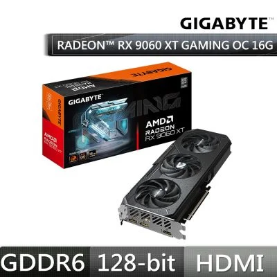 GIGABYTE Radeon RX 9060 XT GAMING OC 16G