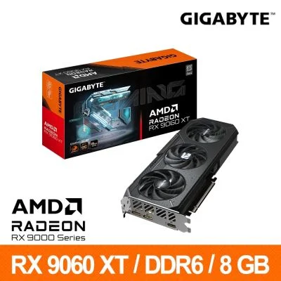 GIGABYTE Radeon RX 9060 XT GAMING OC 8G