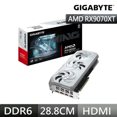 GIGABYTE Radeon RX 9070 XT GAMING OC ICE 16G