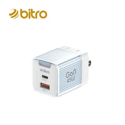 bitro BG45AC GaN 45W 氮化鎵PD雙孔快速電源供應器