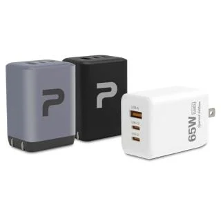 POLYWELL GaN 65W 三孔氮化鎵快充頭 1A2C