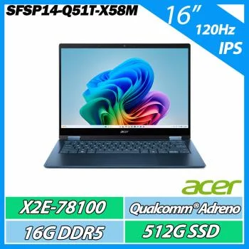 Acer Swift Spin SFSP14-Q51T-X58M