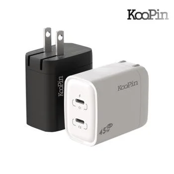 KooPin KooPin 45W 雙Type-C 氮化鎵 PD 快充充電器