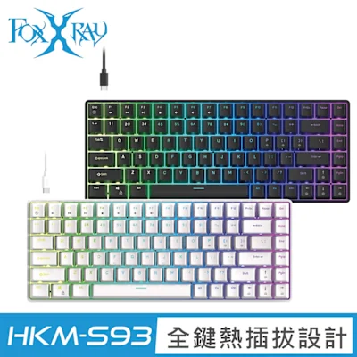 FOXXRAY FXR-HKM-S93 曜影84鍵熱插拔青軸機械鍵盤