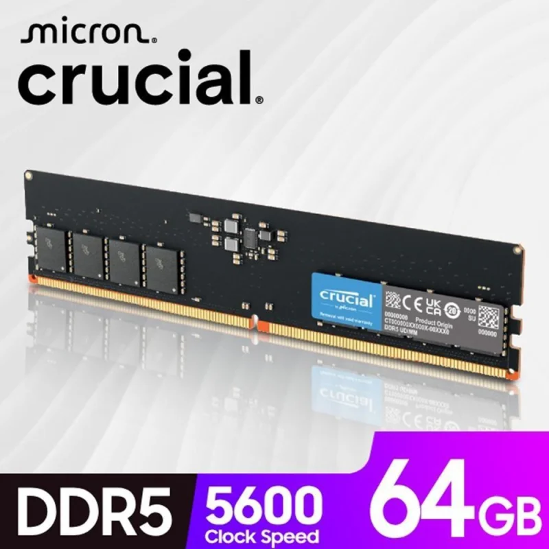 Crucial Crucial DDR5 5600 64GB 桌上型記憶體