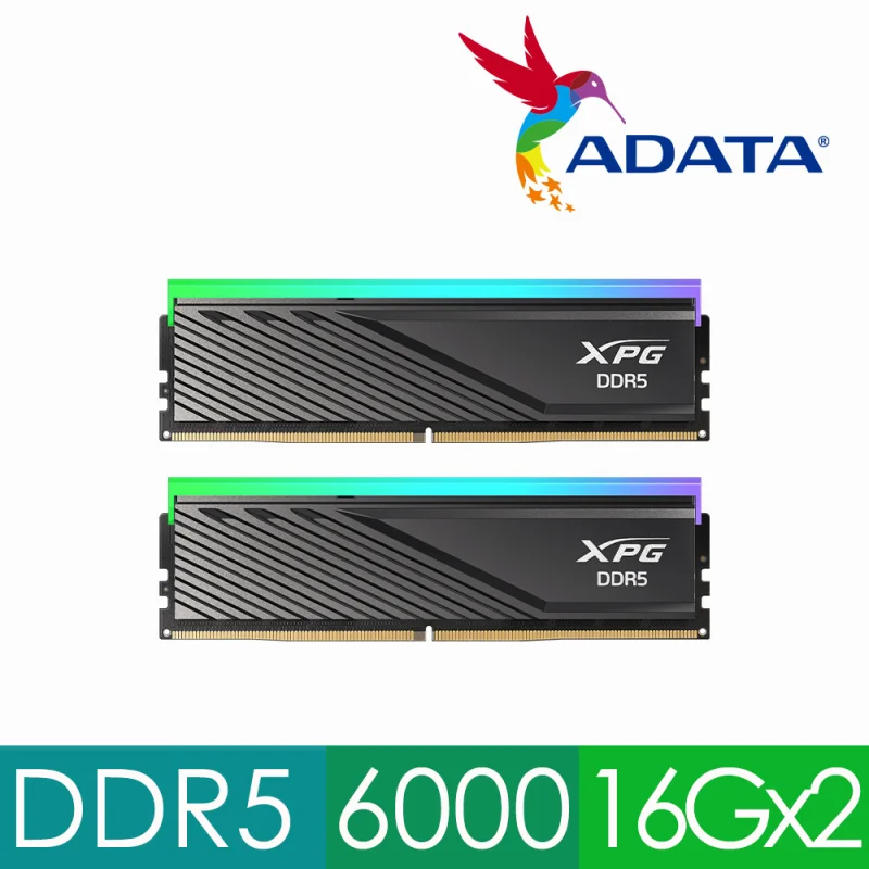 ADATA LANCER Blade RGB DDR5 6000 32GB(16GBx2) 黑 AX5U6000C3016G-DTLABRBK