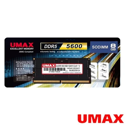 UMAX DDR5 5600 8GB 筆記型記憶體
