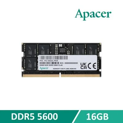 Apacer DDR5 5600 16GB 筆記型記憶體