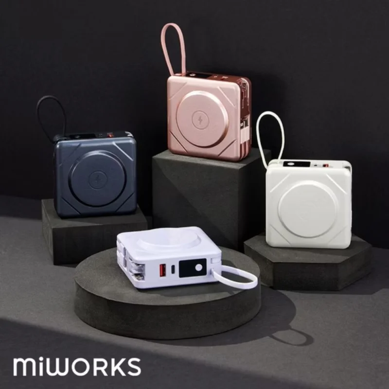 Miworks 米沃 七合一 無線磁吸快充行動電源PRO 10000mAh