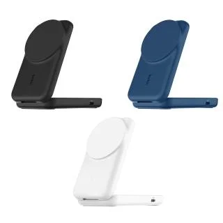 Belkin UltraCharge Qi2 25W 二合一可折疊磁吸充電器 WIZ038