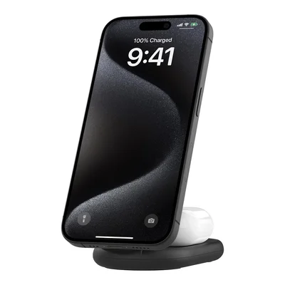 Belkin BoostCharge Qi2 15W 2合1 磁力可摺疊無線充電器 WIZ028