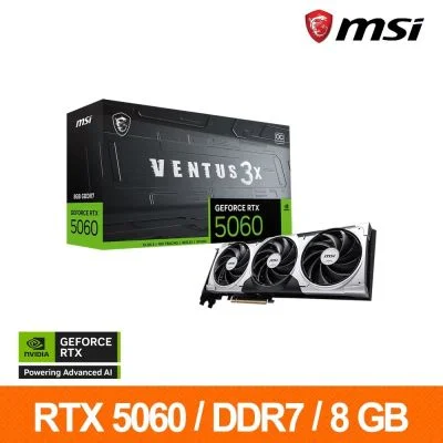 MSI GeForce RTX 5060 8G VENTUS 3X OC