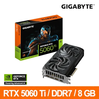 GIGABYTE GeForce RTX 5060 Ti WINDFORCE OC 8G