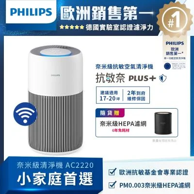 PHILIPS 奈米級抗敏空氣清淨機 AC2220